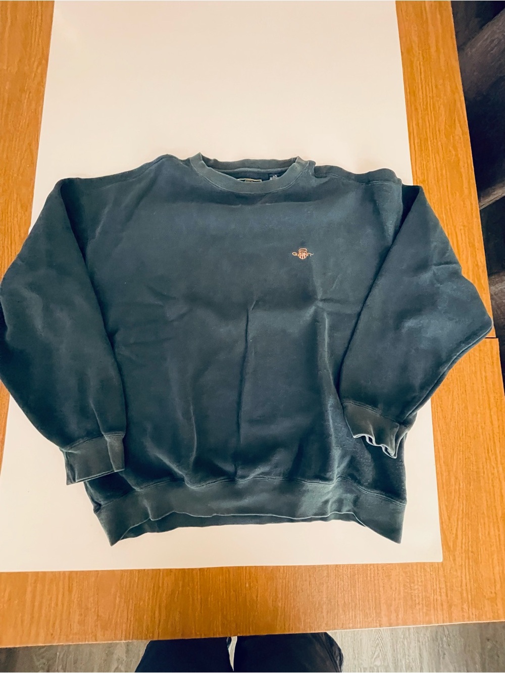 Gant blue Embroidered Crewneck Sweatshirt